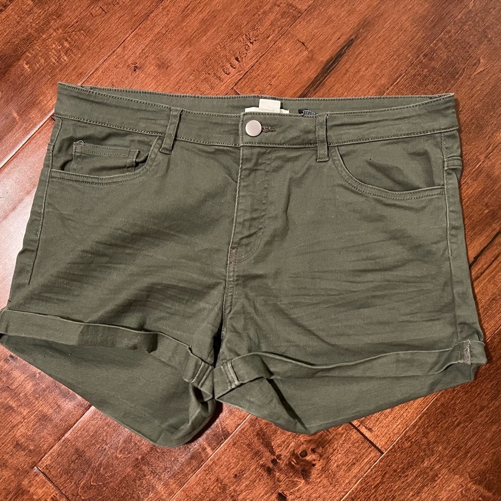 Olive Green Women's Shorts